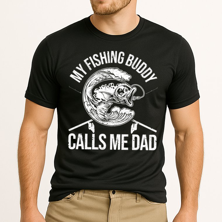 My Fishing Buddy Calls Me Dad Funny Father's Day Gift Performance Shirt