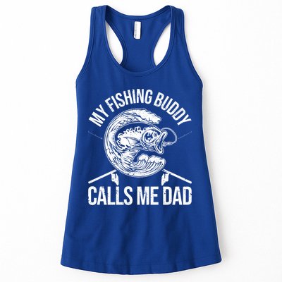 My Fishing Buddy Calls Me Dad Funny Father's Day Gift Womens Tank Top