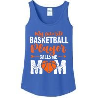 My Favorite Basketball Player Calls Me Mom Mom Funny Gift Ladies Essential Tank