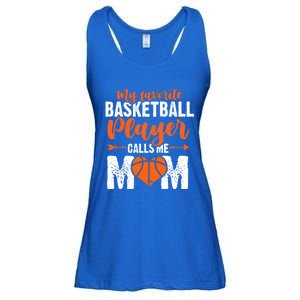 My Favorite Basketball Player Calls Me Mom Mom Funny Gift Ladies Essential Flowy Tank