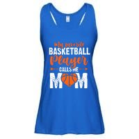 My Favorite Basketball Player Calls Me Mom Mom Funny Gift Ladies Essential Flowy Tank