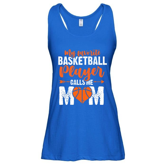 My Favorite Basketball Player Calls Me Mom Mom Funny Gift Ladies Essential Flowy Tank