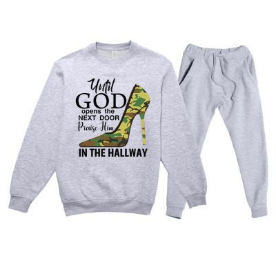 Mom Faith Based Apparel Plus Size Girl Novelty Christian Premium Crewneck Sweatsuit Set