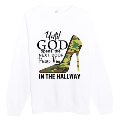 Mom Faith Based Apparel Plus Size Girl Novelty Christian Premium Crewneck Sweatshirt