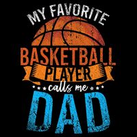 My Favorite Basketball Player Calls Me Dad Basketball Button