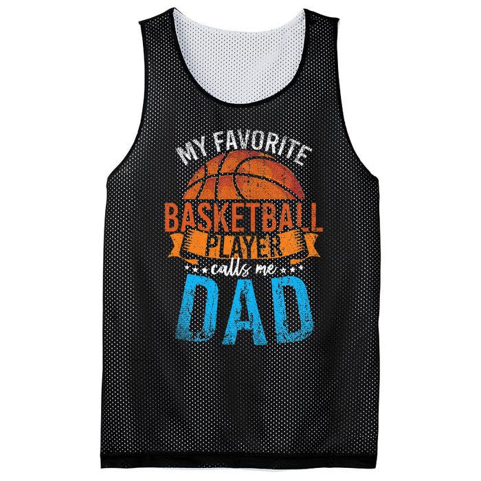 My Favorite Basketball Player Calls Me Dad Basketball Mesh Reversible Basketball Jersey Tank