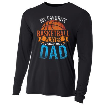 My Favorite Basketball Player Calls Me Dad Basketball Cooling Performance Long Sleeve Crew