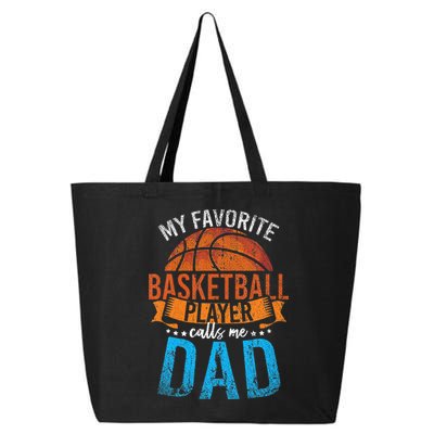 My Favorite Basketball Player Calls Me Dad Basketball 25L Jumbo Tote