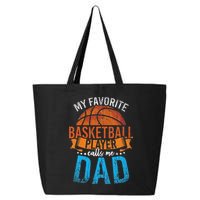 My Favorite Basketball Player Calls Me Dad Basketball 25L Jumbo Tote