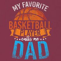 My Favorite Basketball Player Calls Me Dad Basketball 16oz Travel Tumbler