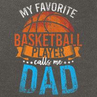 My Favorite Basketball Player Calls Me Dad Basketball Cotton Canvas Backpack