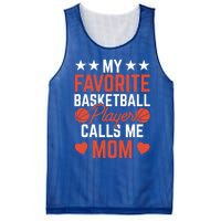 My Favorite Basketball Player Calls Me Mom Match Team Coach Meaningful Gift Mesh Reversible Basketball Jersey Tank