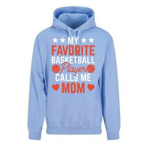 My Favorite Basketball Player Calls Me Mom Match Team Coach Meaningful Gift Unisex Surf Hoodie