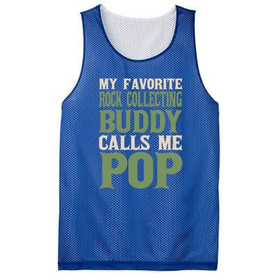 My Favorite Buddy Rock Collecting Dad Rock Collector Daddy Gift Mesh Reversible Basketball Jersey Tank