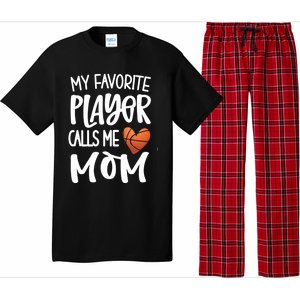 My Favorite Basketball Player Calls Me Mom Basketball Mom Cute Gift Pajama Set