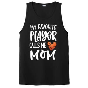 My Favorite Basketball Player Calls Me Mom Basketball Mom Cute Gift PosiCharge Competitor Tank