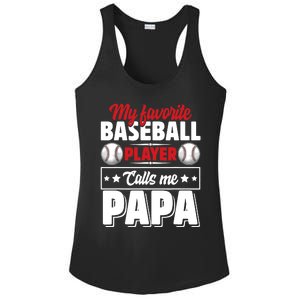 My Favorite Baseball Player Calls Me Papa Ladies PosiCharge Competitor Racerback Tank