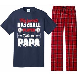 My Favorite Baseball Player Calls Me Papa Pajama Set