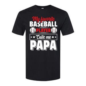 My Favorite Baseball Player Calls Me Papa Softstyle CVC T-Shirt