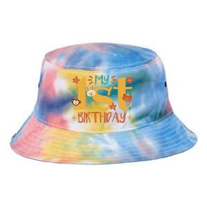 My First Birthday Animal Tie Dye Newport Bucket Hat