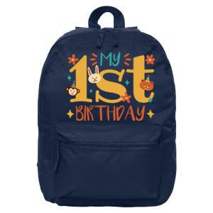 My First Birthday Animal 16 in Basic Backpack