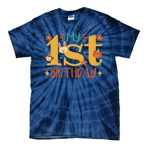 My First Birthday Animal Tie-Dye T-Shirt