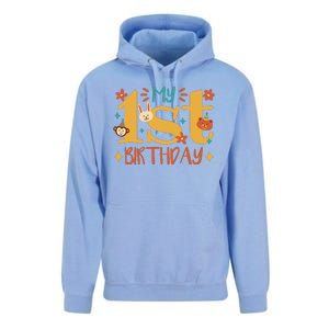 My First Birthday Animal Unisex Surf Hoodie