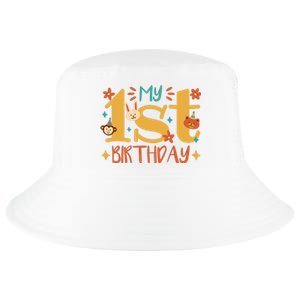 My First Birthday Animal Cool Comfort Performance Bucket Hat