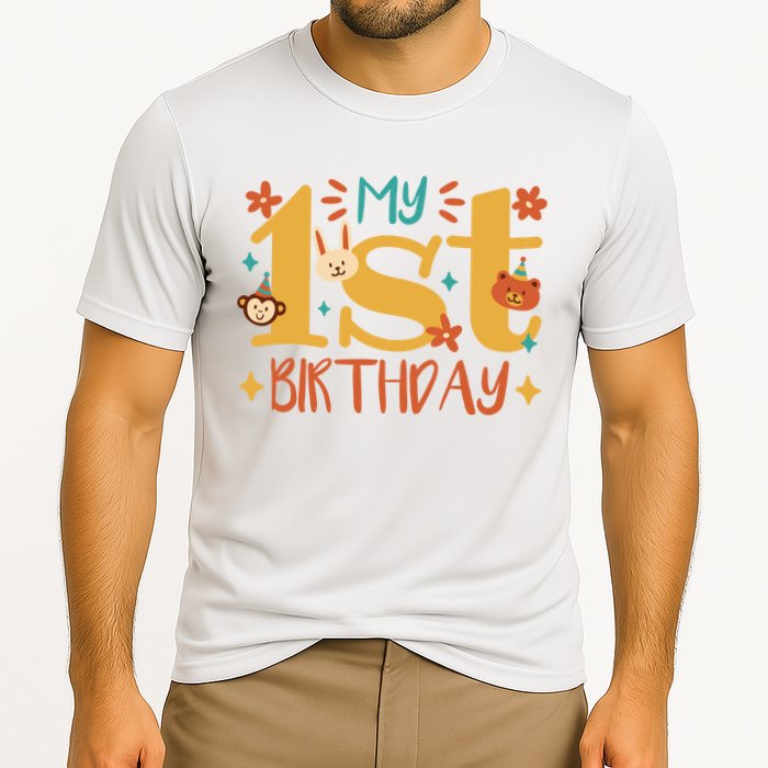 My First Birthday Animal Performance Shirt