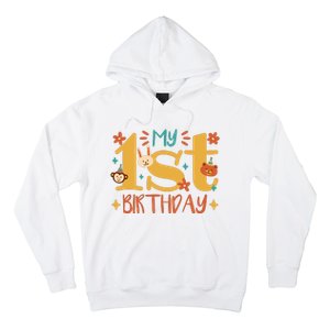 My First Birthday Animal Hoodie