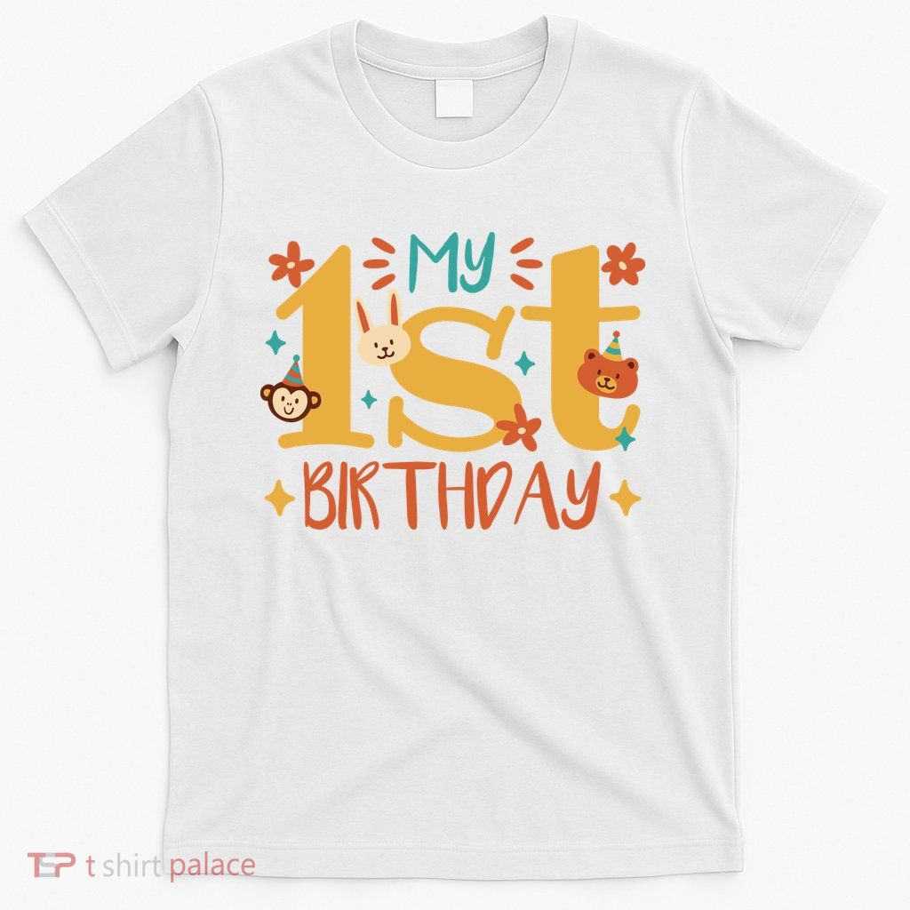My First Birthday Animal T-Shirt