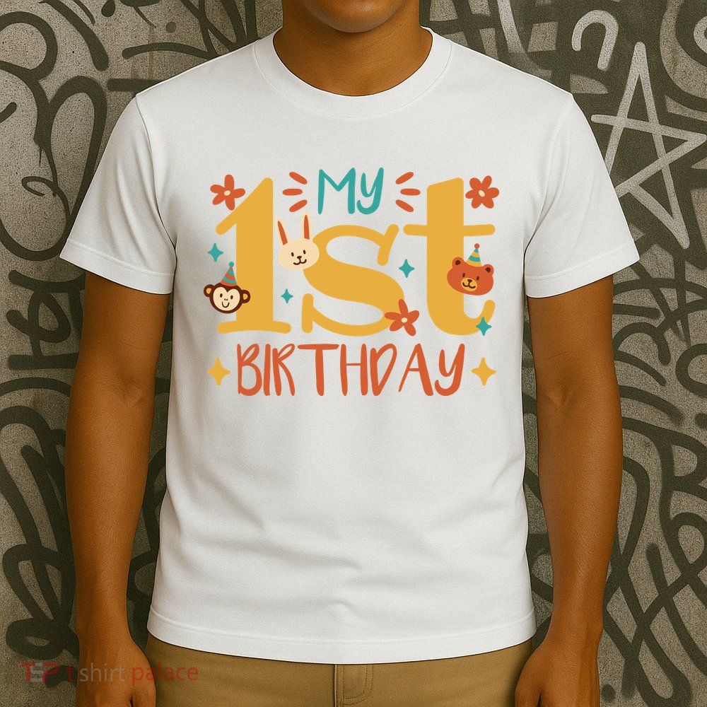 My First Birthday Animal T-Shirt