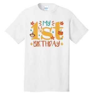 My First Birthday Animal Tall T-Shirt