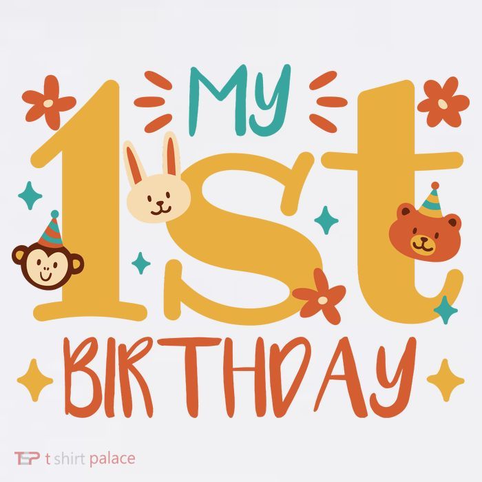 My First Birthday Animal Tall T-Shirt