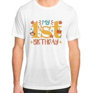 My First Birthday Animal Adult ChromaSoft Performance T-Shirt