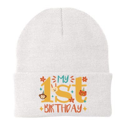 My First Birthday Animal Knit Cap Winter Beanie