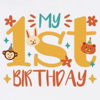 My First Birthday Animal Beanie
