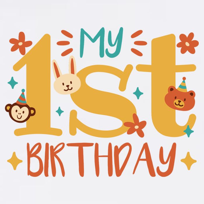 My First Birthday Animal Beanie
