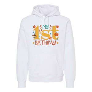 My First Birthday Animal Premium Hoodie