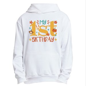 My First Birthday Animal Urban Pullover Hoodie