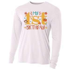 My First Birthday Animal Cooling Performance Long Sleeve Crew