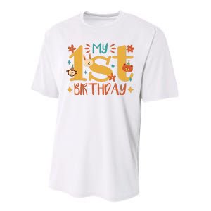 My First Birthday Animal Performance Sprint T-Shirt