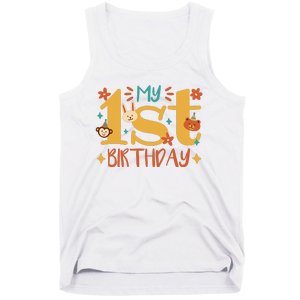 My First Birthday Animal Tank Top