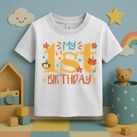 My First Birthday Animal Toddler T-Shirt