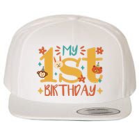 My First Birthday Animal Wool Snapback Cap