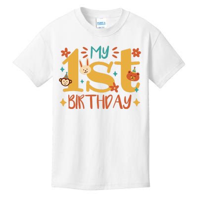 My First Birthday Animal Kids T-Shirt