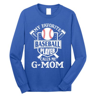 My Favorite Baseball Player Calls Me GMom Outfit Baseball Gift Long Sleeve Shirt