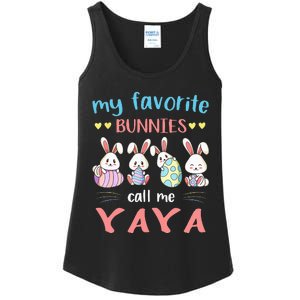 My Favorite Bunnies Call Me Yaya Bunny Eggs Hunting Ladies Essential Tank