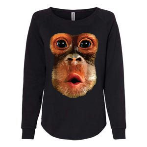 Monkey Face Breath Funny Women Monkey Face Breath Womens California Wash Sweatshirt