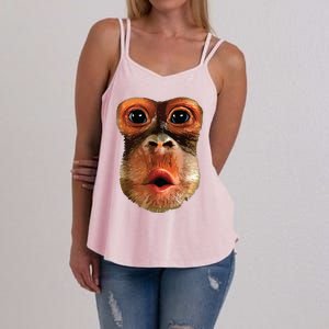 Monkey Face Breath Funny Women Monkey Face Breath Women's Strappy Tank